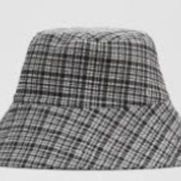 LULULEMON Seersucker Check Wide-Brim Hat in Blister Check/White Sz M/L - Picture 3 of 4